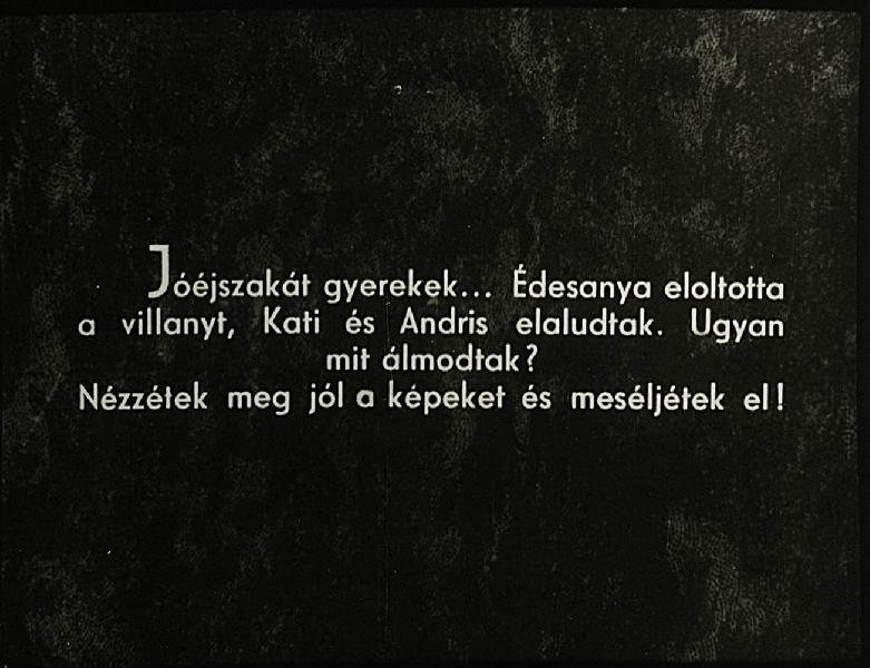 Jó éjszakát gyerekek... 