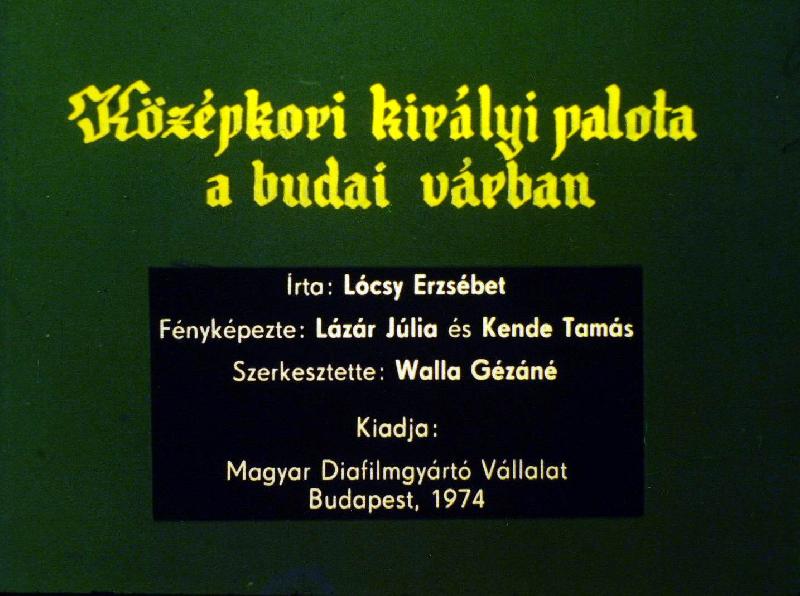 Középkori királyi palota a budai várban 