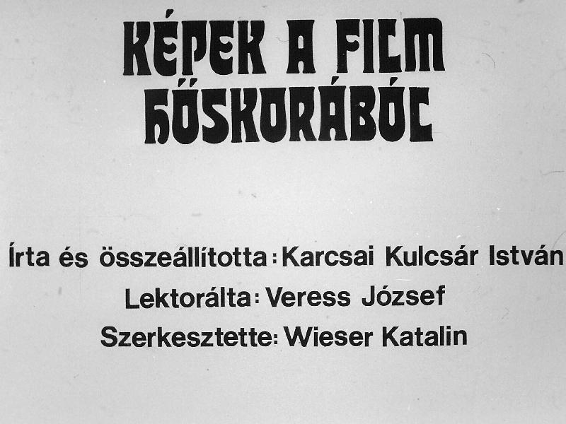 Képek a film hőskorából 