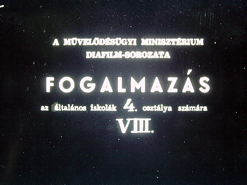 Fogalmazás az általános iskolák 4. osztálya számára VIII.