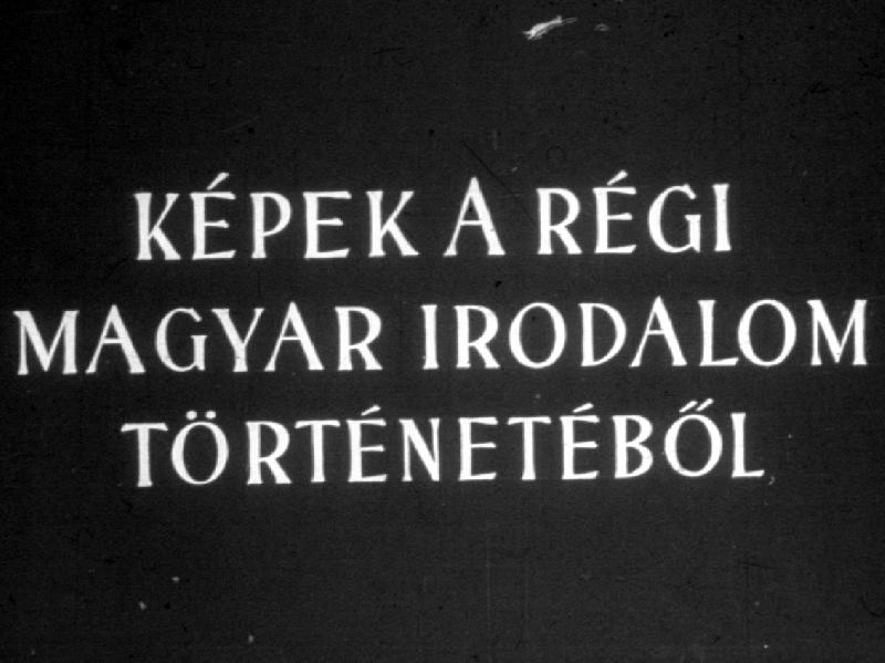 Képek a régi magyar irodalom történetéből 