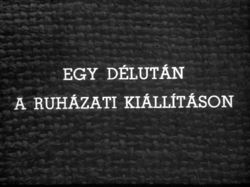 Egy délután a ruházati kiállításon 