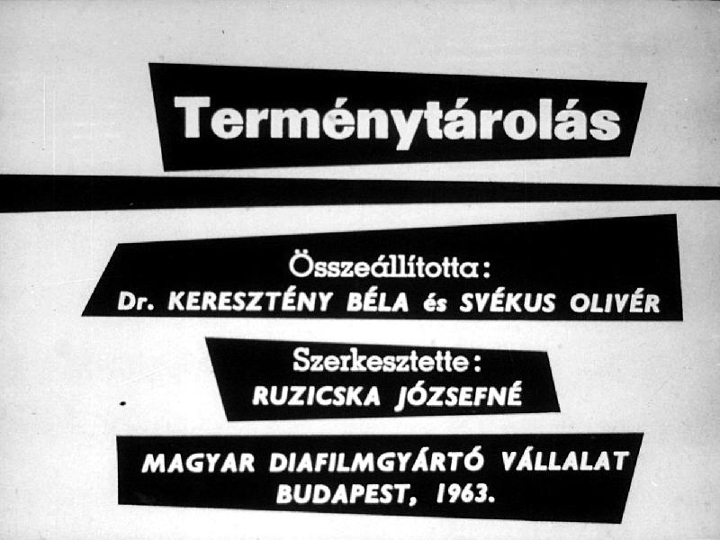 Terménytárolás 