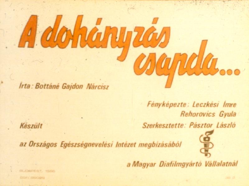 A dohányzás csapda 