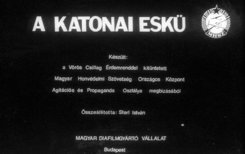 A katonai eskü 