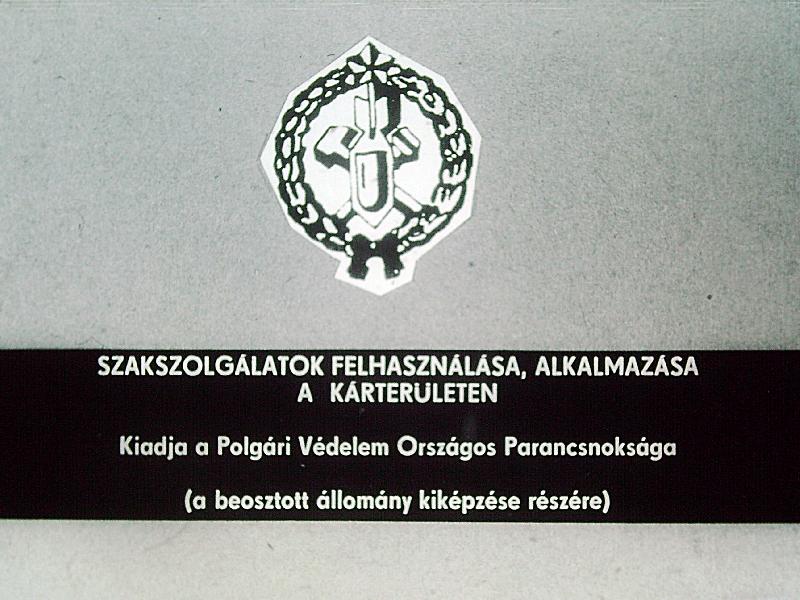 Szakszolgálatok felhasználása, alkalmazása a kárterületen 