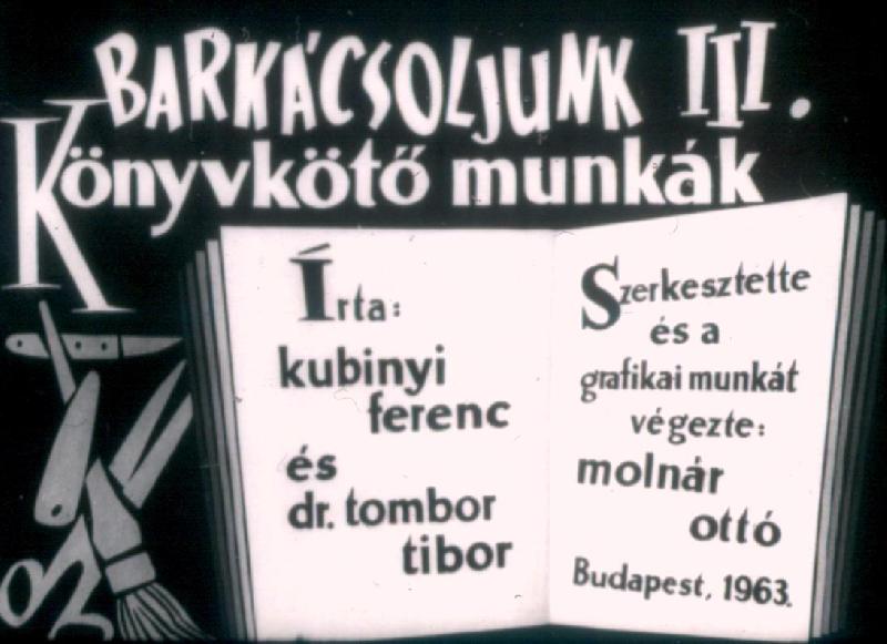 Könyvkötő munkák 