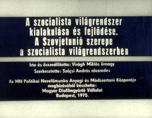 A szocialista világrendszer kialakulása és fejlődése 