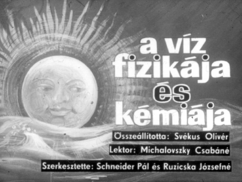 A víz fizikája és kémiája 