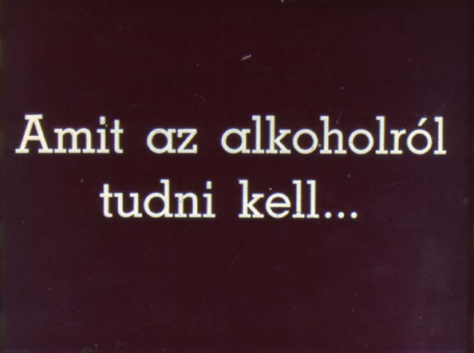 Amit az alkoholról tudni kell... 