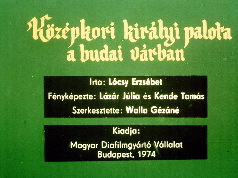 Középkori királyi palota a budai várban 