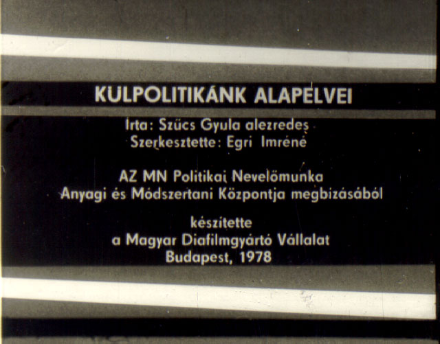Külpolitikánk alapelvei