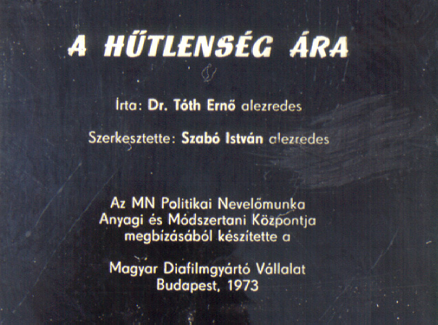 A hűtlenség ára