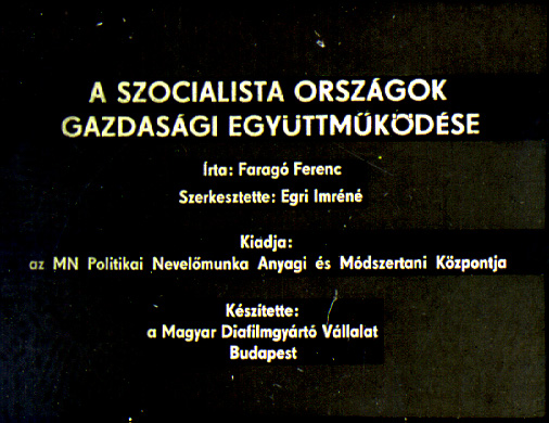 A szocialista országok gazdasági együttműködése
