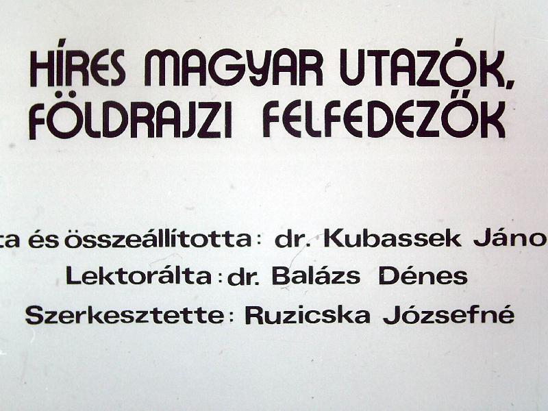 Híres magyar utazók, földrajzi felfedezők