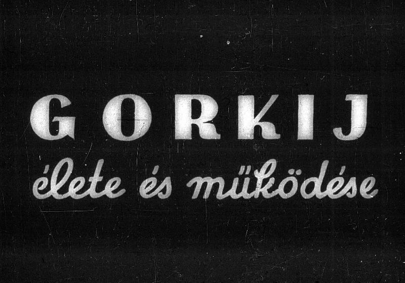 Gorkij élete és működése