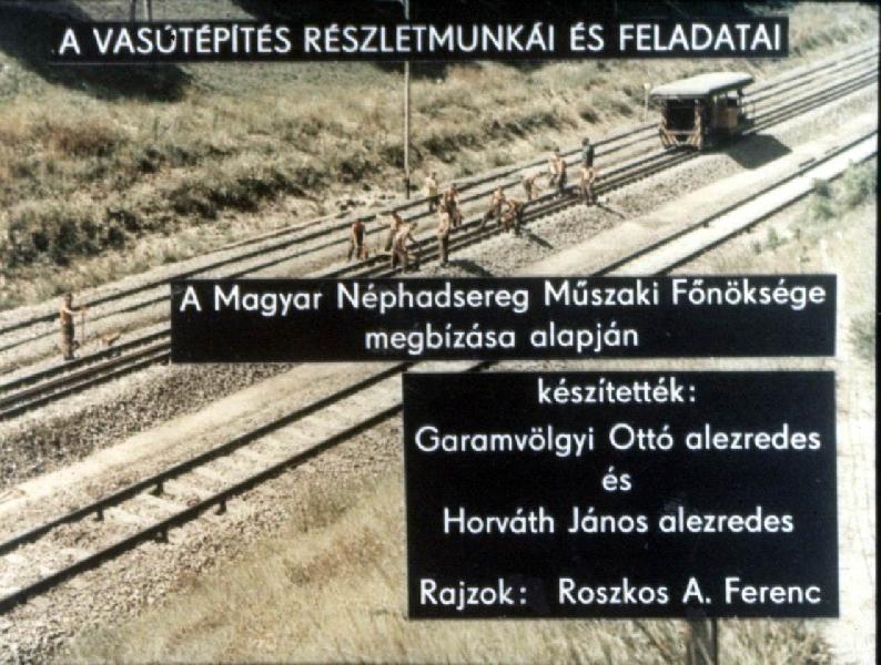A vasútépítés részletmunkái és feladatai