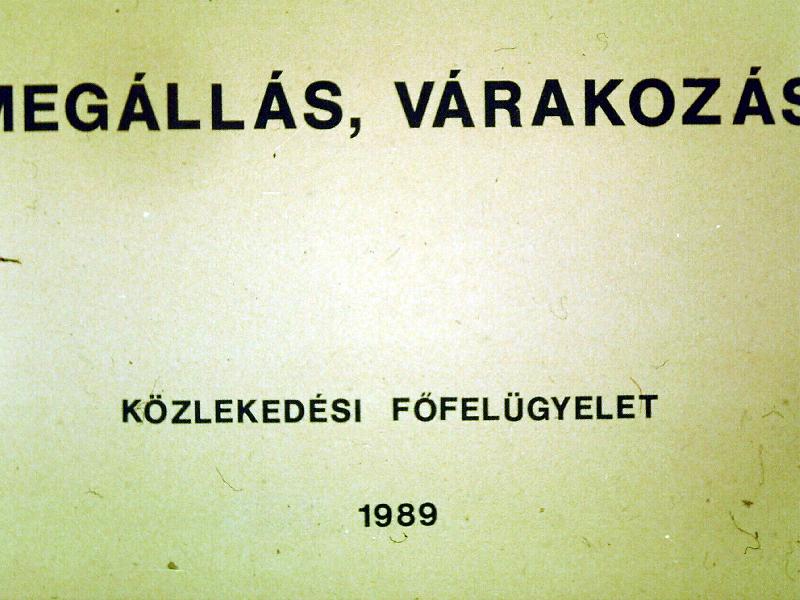 Megállás, várakozás