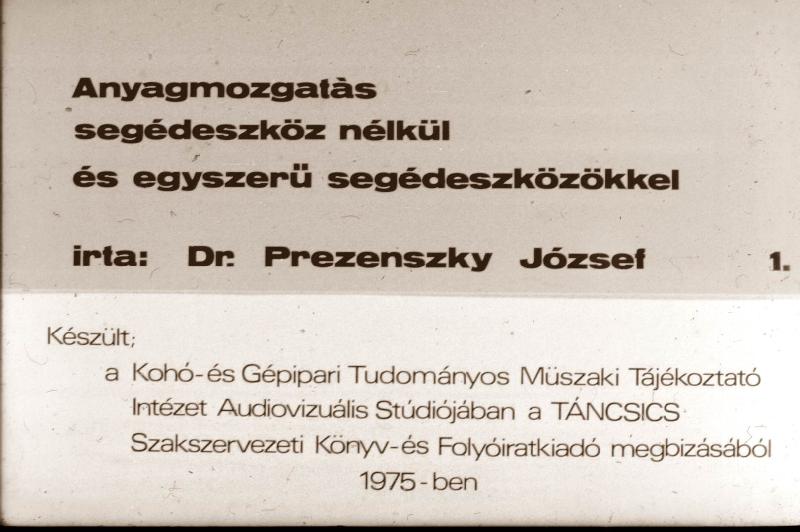 Anyagmozgatás segédeszköz nélküli és egyszerű segédeszközökkel