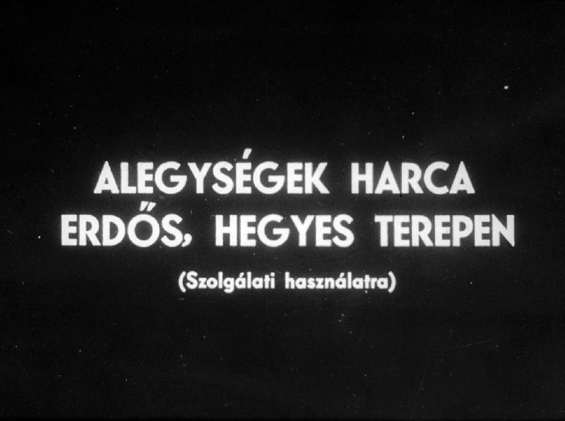 Alegységek harca erdős, hegyes terepen