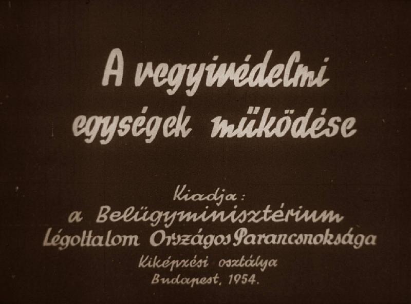 A vegyivédelmi egységek működése
