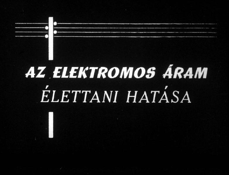 Az elektromos áram élettani hatása