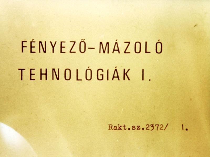 Fényező - mázoló technológiák I-II.