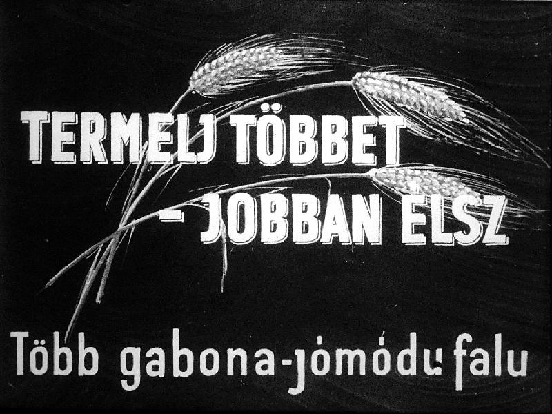 Termelj többet - jobban élsz : Több gabona - jómódu falu