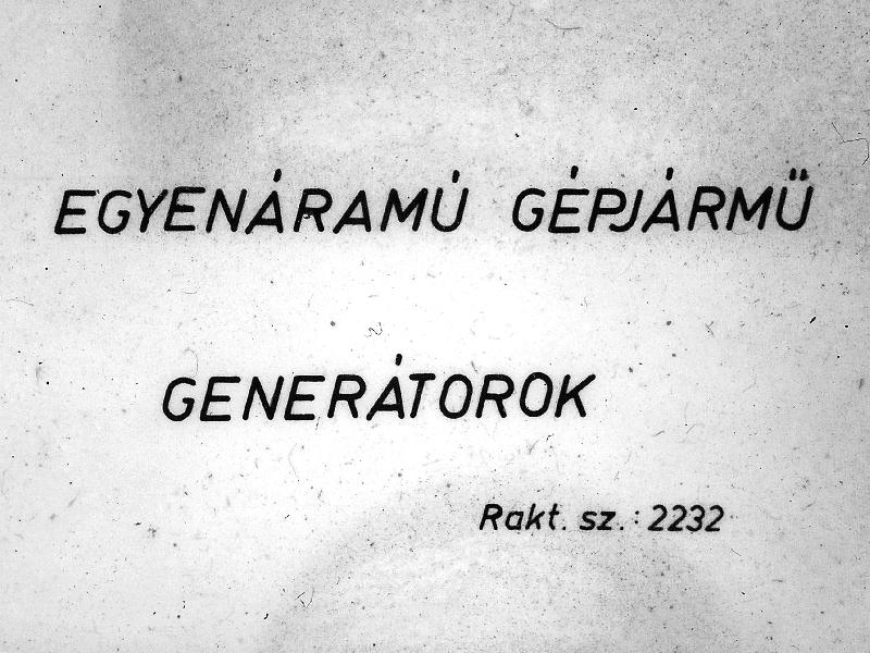 Egyenáramú gépjármű generátorok