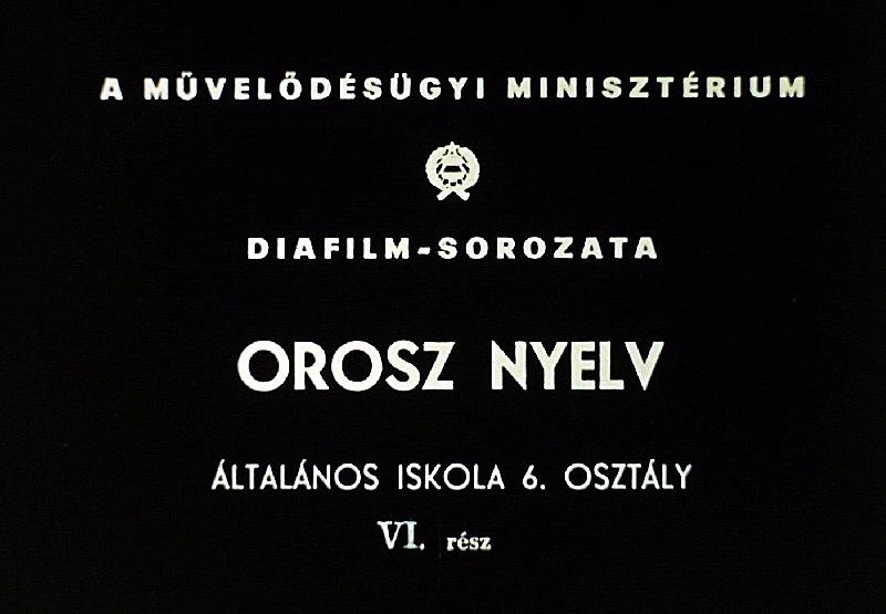 Orosz nyelv általános iskola 6. osztály VI. rész