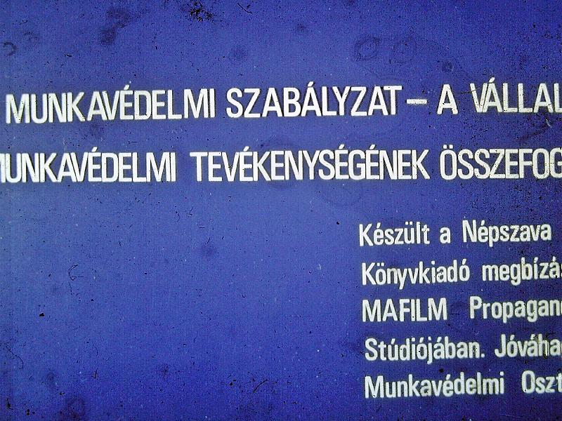 Munkavédelmi szabályzat : A vállalat munkavédelmi tevékenységének összefoglalása