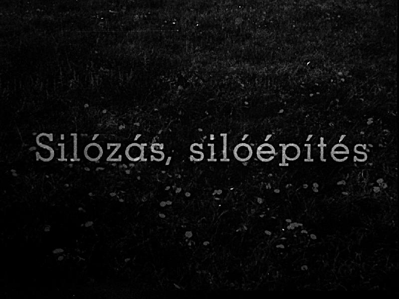 Silózás, silóépítés