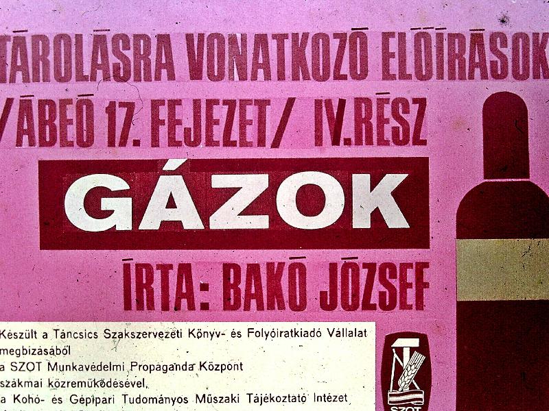 Tárolásra vonatkozó előírások : Gázok