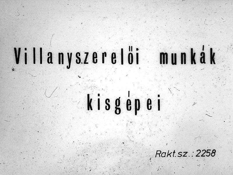 Villanyszerelői munkák kisgépei