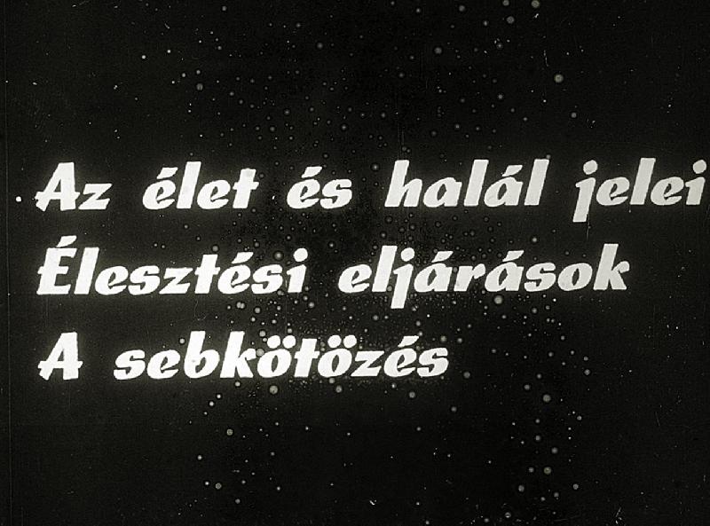 Az élet és halál jelei : Élesztési eljárások : A sebkötözés