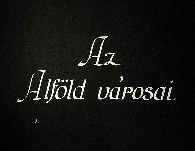 Az Alföld városai I. Rész