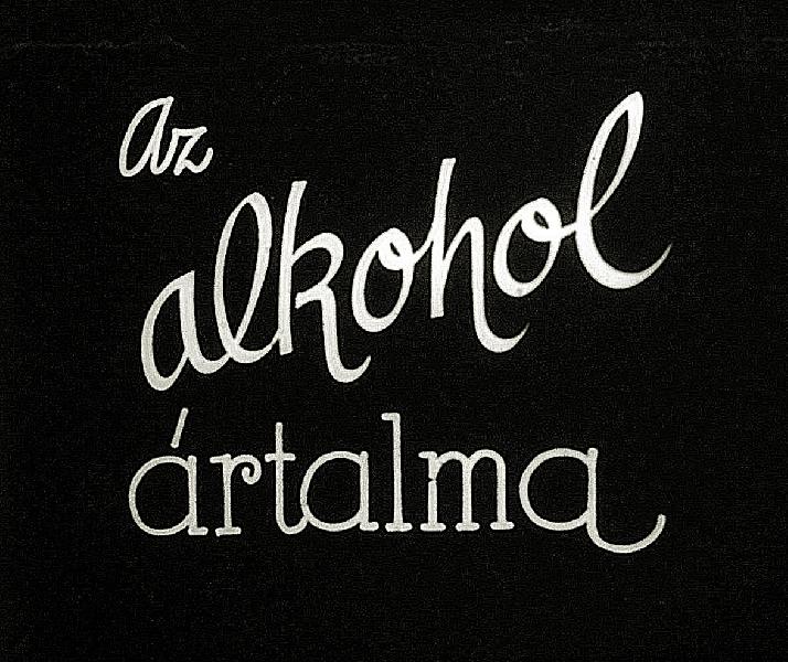 Az alkohol ártalma