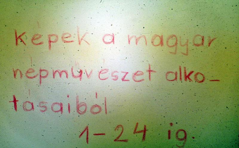 Képek a magyar népművészet alkotásaiból