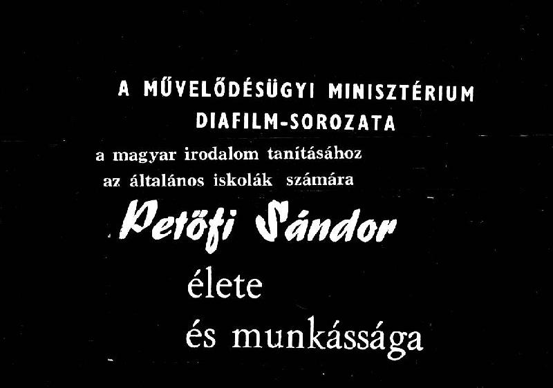 Petőfi Sándor élete és munkássága