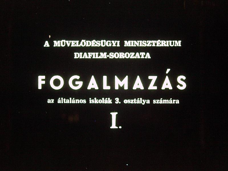 Fogalmazás az általános iskolák 3. osztálya számára I.