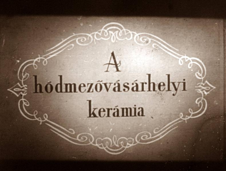 A hódmezővásárhelyi kerámia