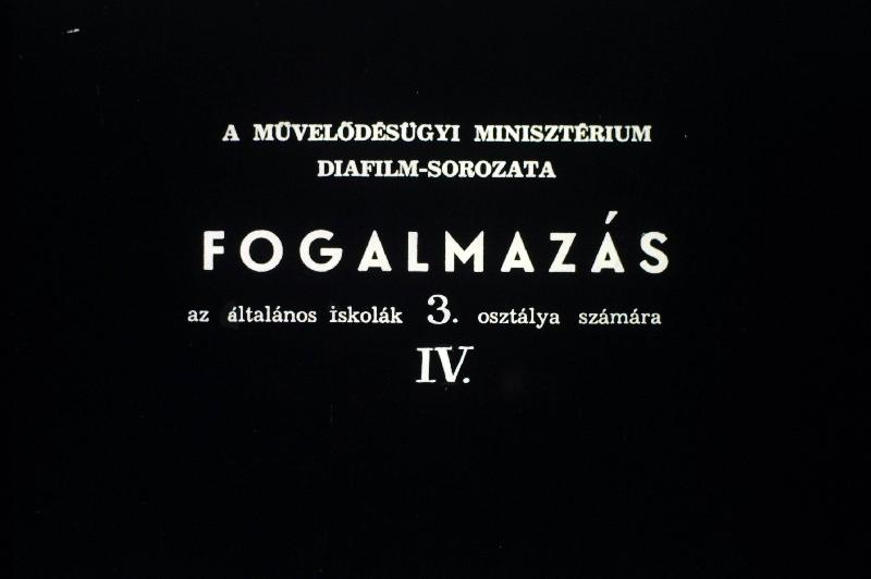 Fogalmazás az általános iskolák 3. osztálya számára IV.