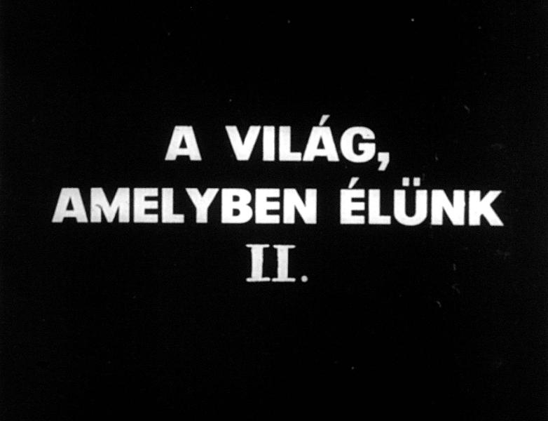 A világ, amelyben élünk II.