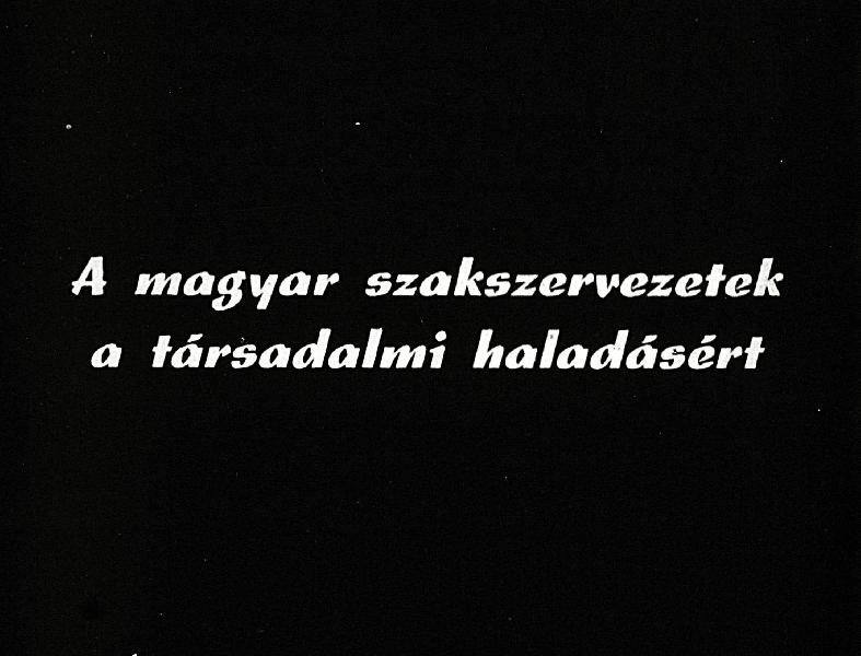 A magyar szakszervezetek a társadalmi haladásért