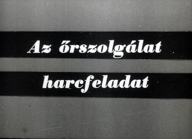 Az őrszolgálat harcfeladat