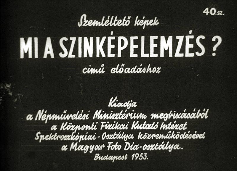 Mi a színképelemzés ?
