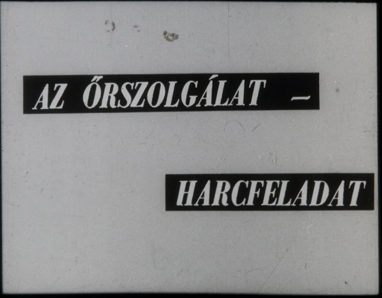Őrszolgálat - harcfeladat