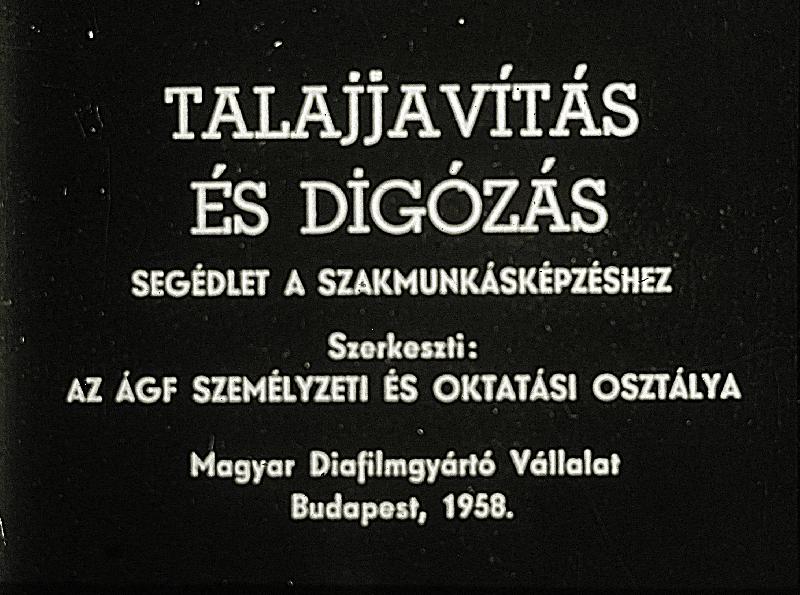 Talajjavítás és digózás