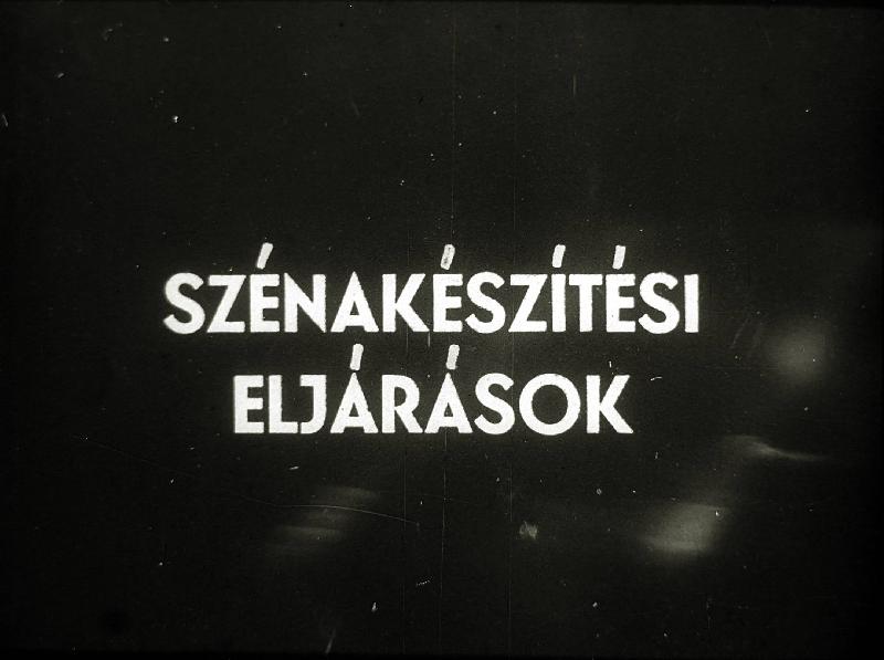 Szénakészítési eljárások