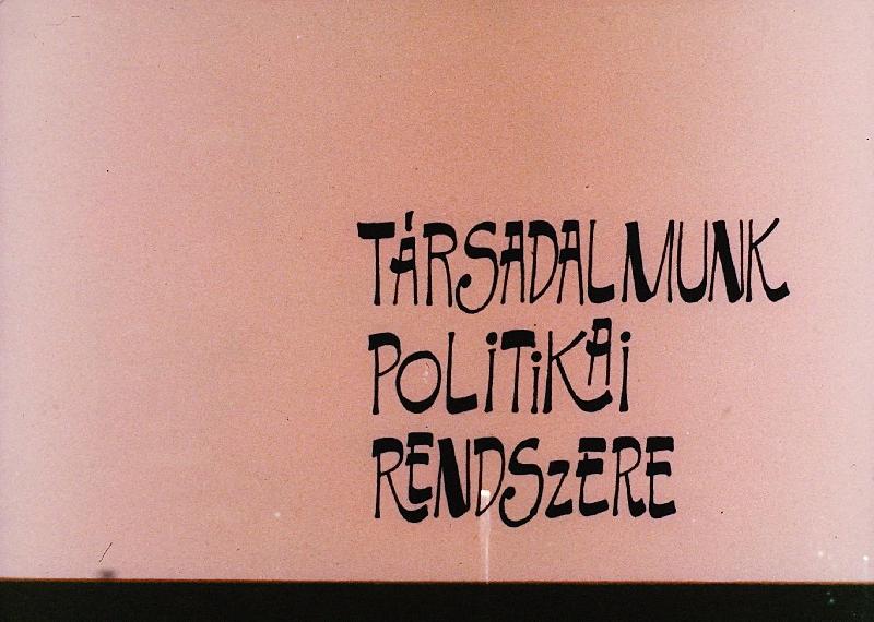 Társadalmunk politikai rendszere